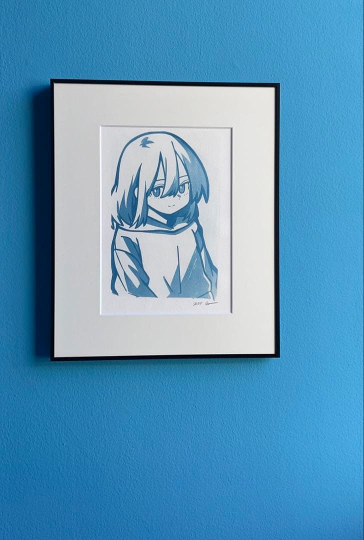 シゲマツ ED5 サイアノタイプ シルクスクリーン サイン 入り