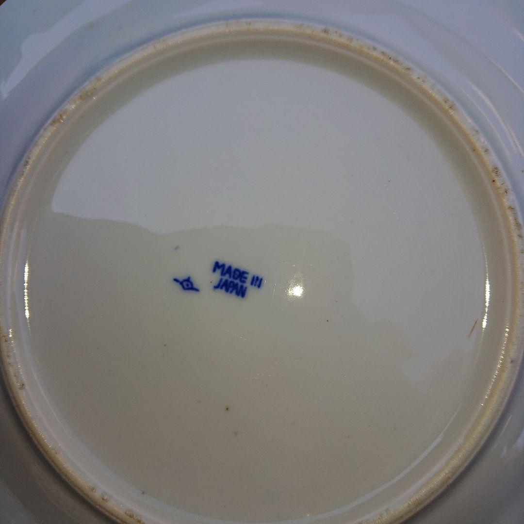 オールドノリタケ鳳凰皿唐草、染付皿