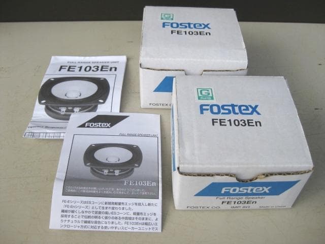 FOSTEX フルレンジスピーカー　自作　ペア