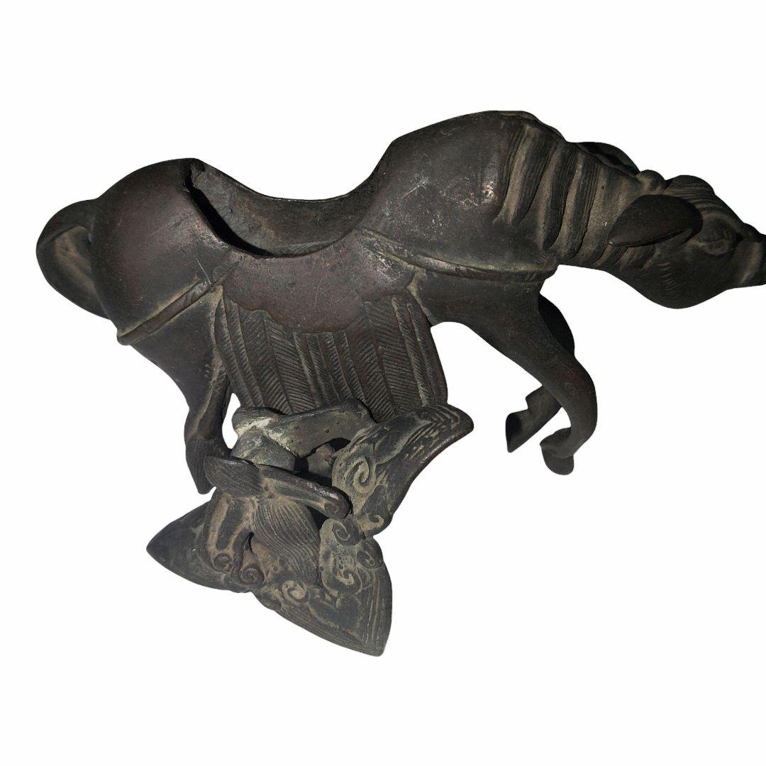 明代　驢馬香炉　古銅　置物