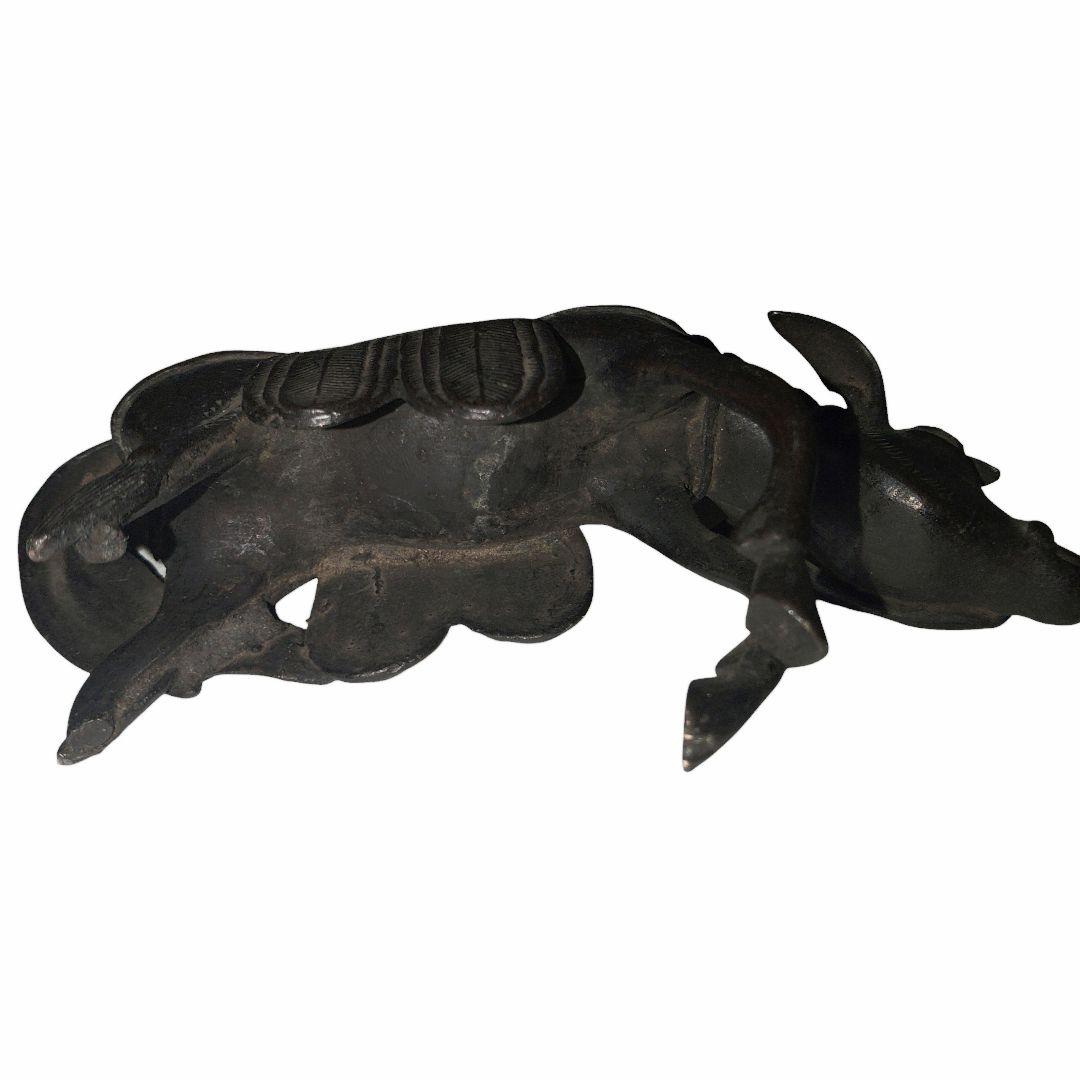 明代　驢馬香炉　古銅　置物