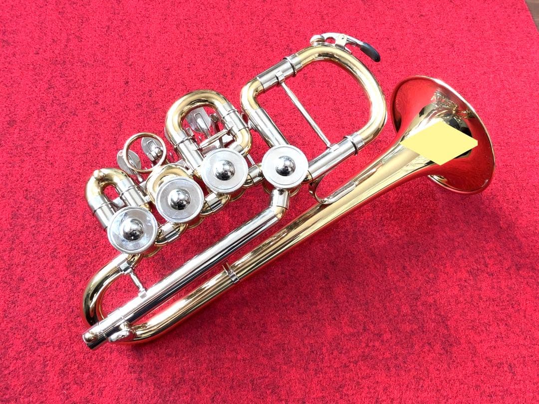 蓬*様 【目玉商品】ロータリーピッコロトランペット ほぼ未使用 中国製
