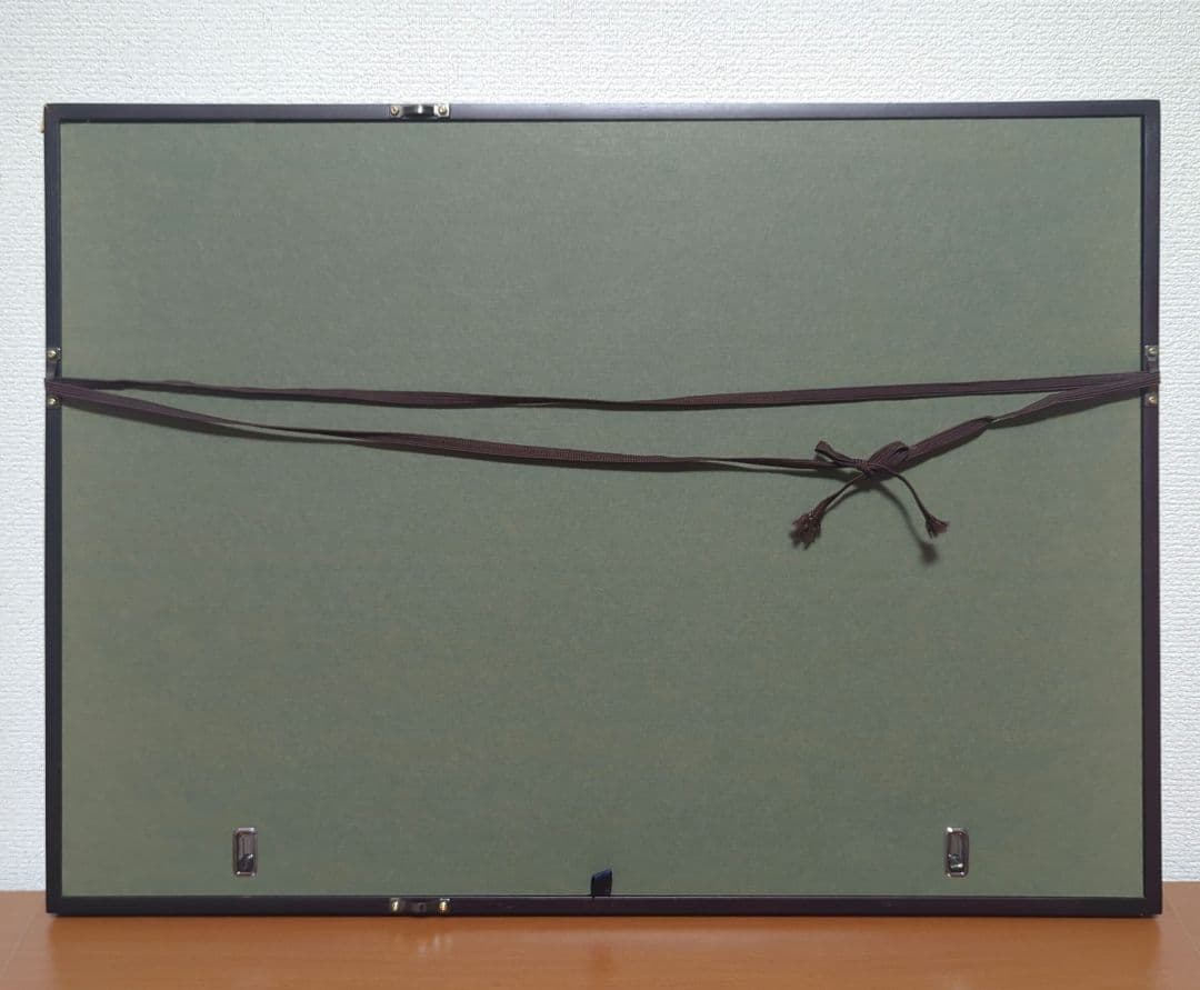 浮世絵　版画　赤富士 額入り