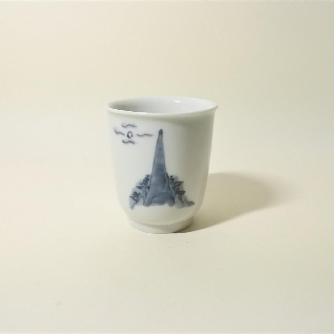 江戸中期　古伊万里　染付　のぞき　骨董品　アンティーク