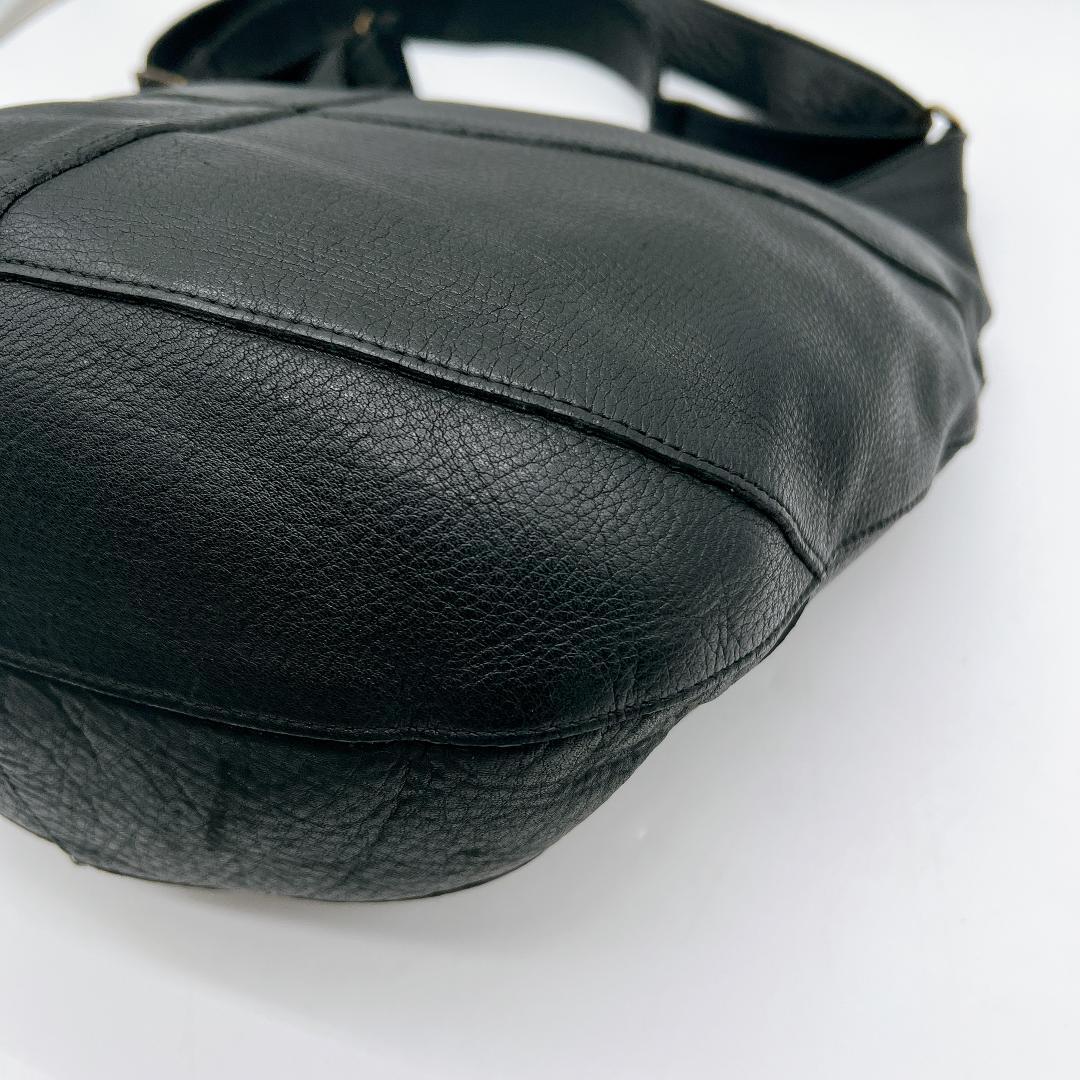 B.Stuff モニカ ワンショルダーバッグ オールレザー ブラック f177