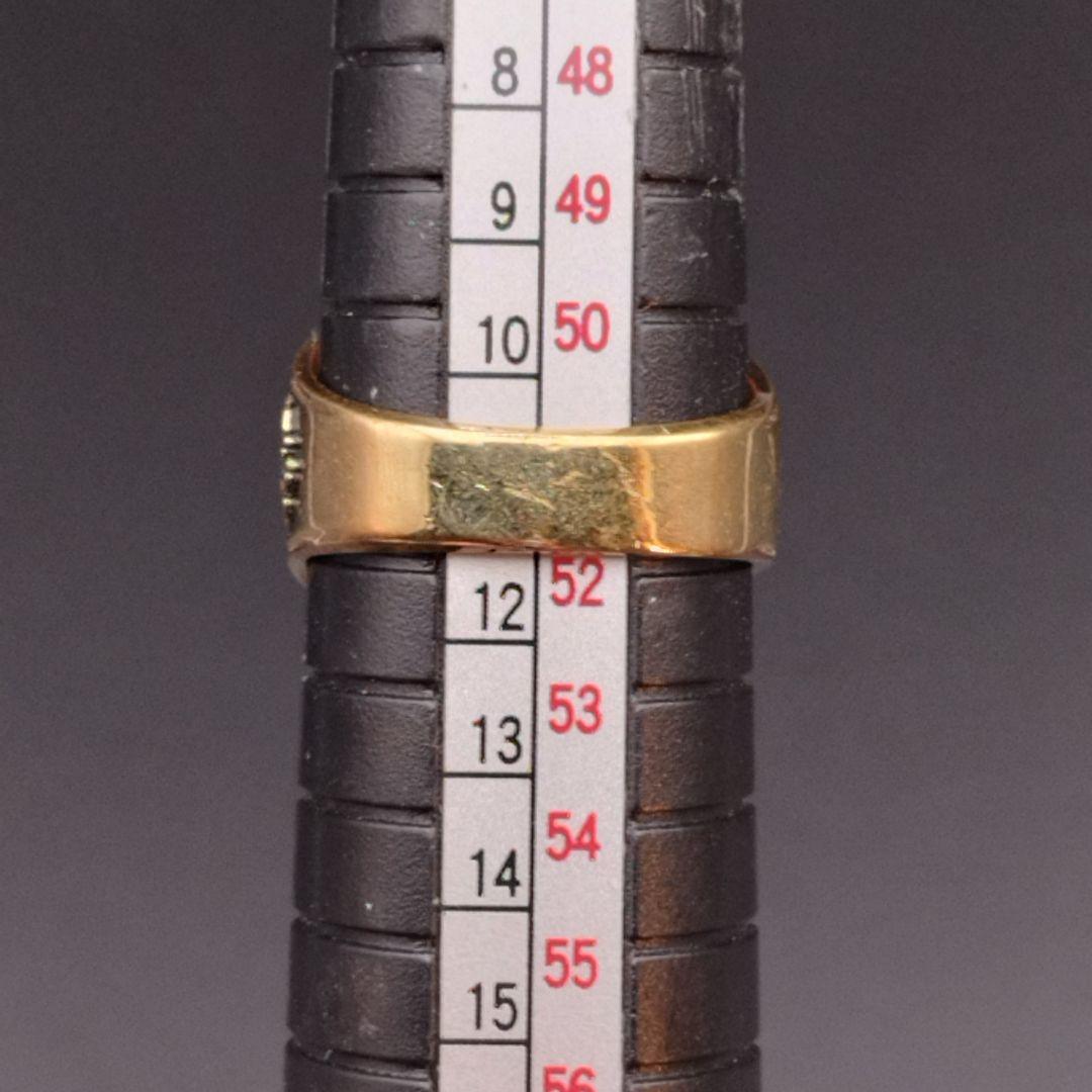 カレッジリング 18KT G.E. A.T.L. リング指輪 レッドストーン