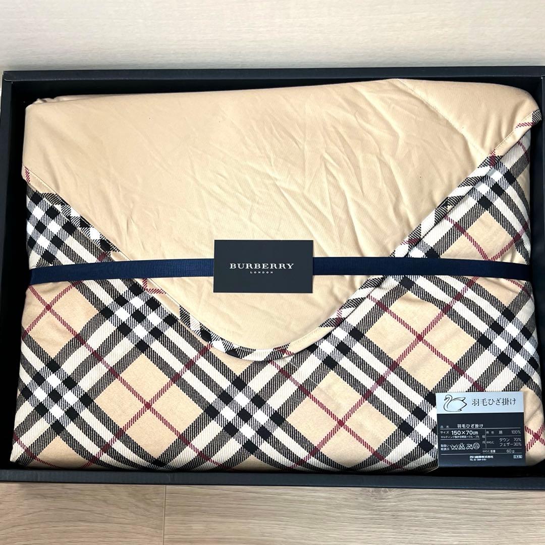 【即購入OK】BURBERRY LONDON 羽毛ひざ掛け バーバリーロンドン