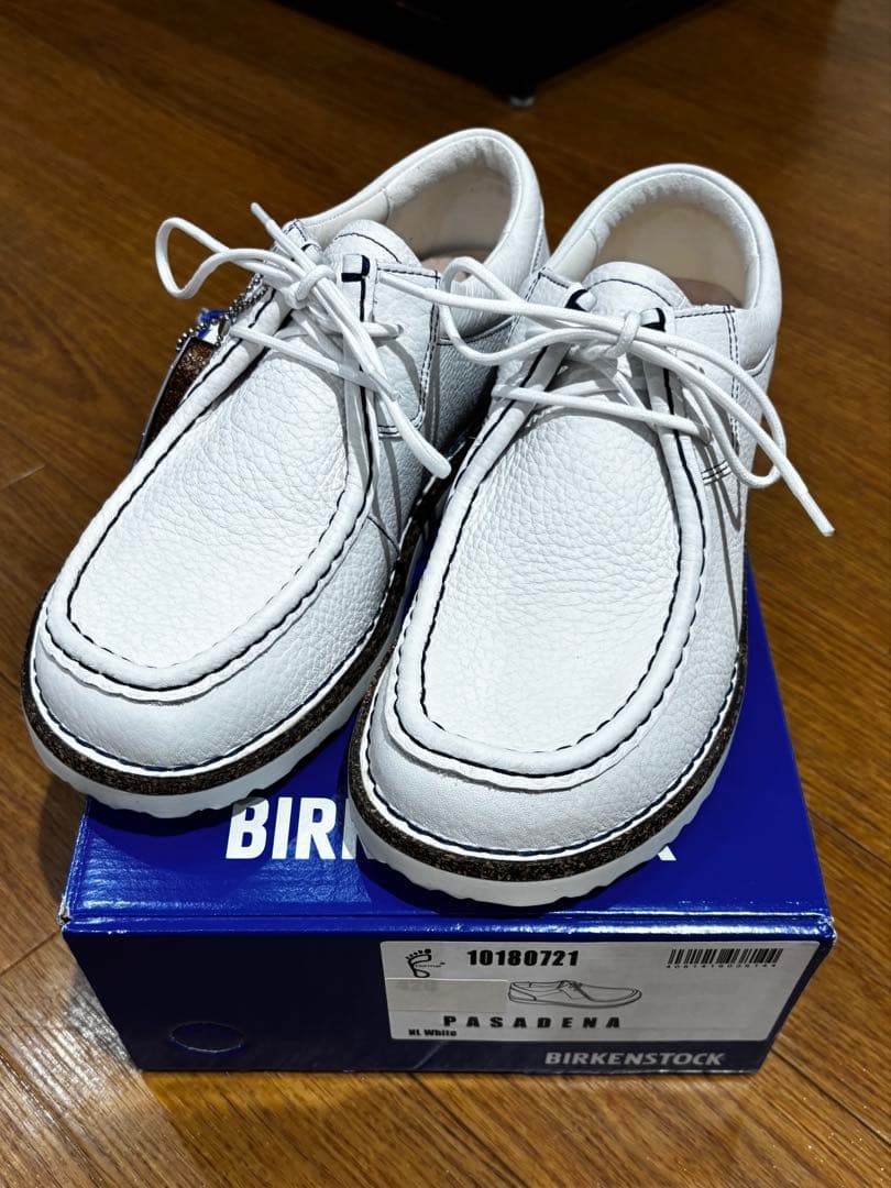 ビルケンシュトック　パサデナ　ホワイト　40 革靴　ギルフォード