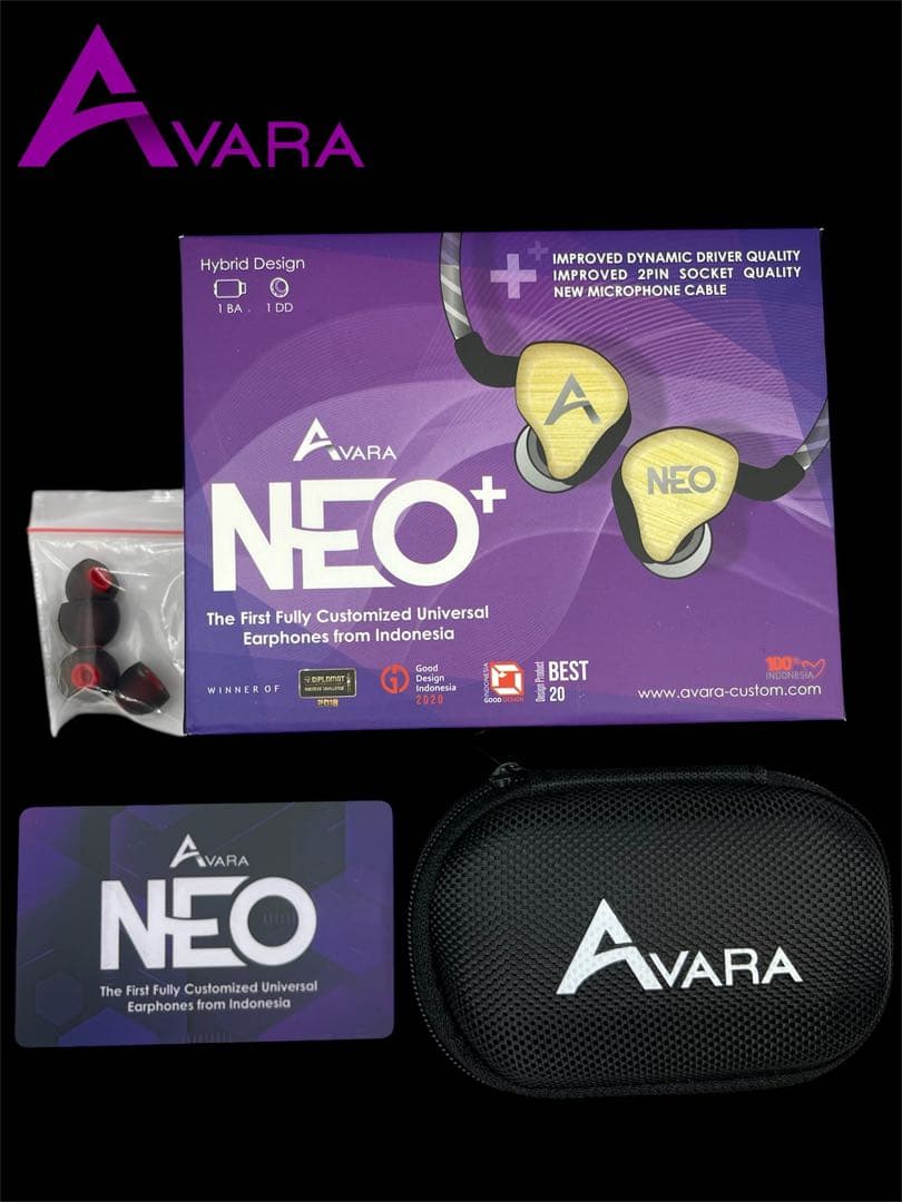 インイヤーモニター、イヤモニ、iem カスタムAVARA NEO <plot4>