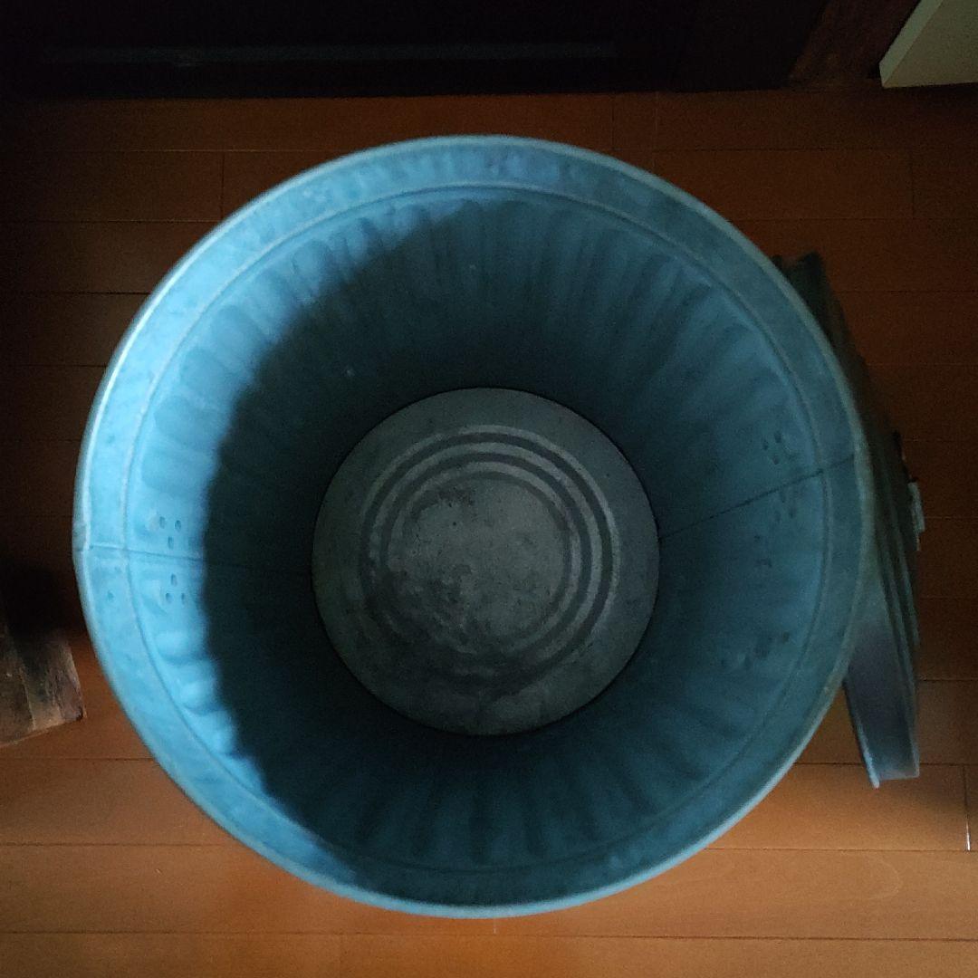 ブリキ製 トラッシュカン ゴミ箱 ＊大＊