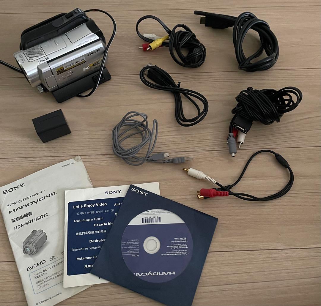 【美品】SONY ハンディカム　HDR-SR11 フルHD 10.2メガピクセル