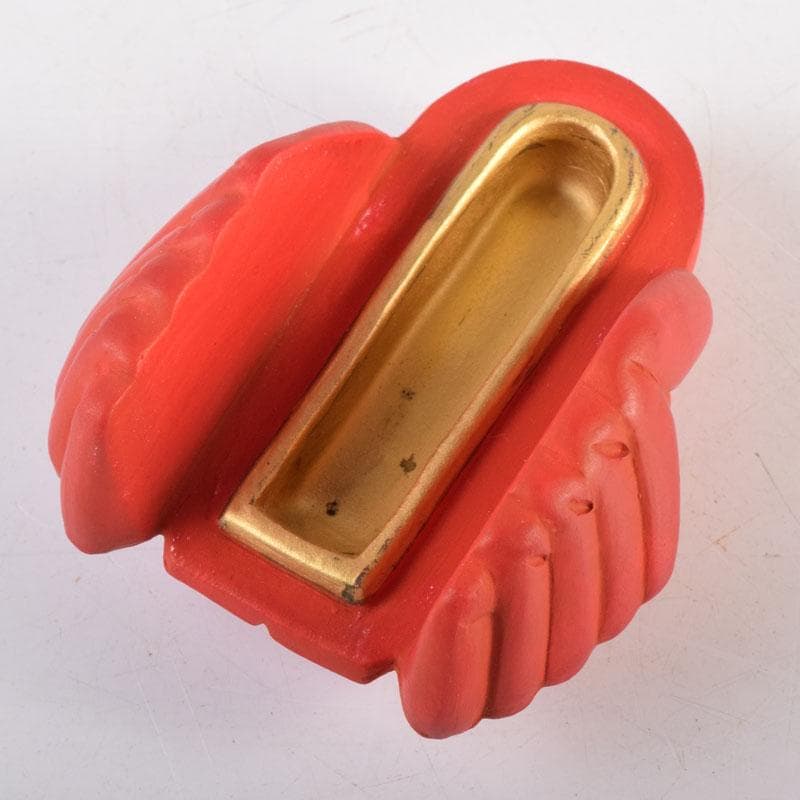 茶道具　京焼　東哉製　海老香合　共布共箱　V　8353