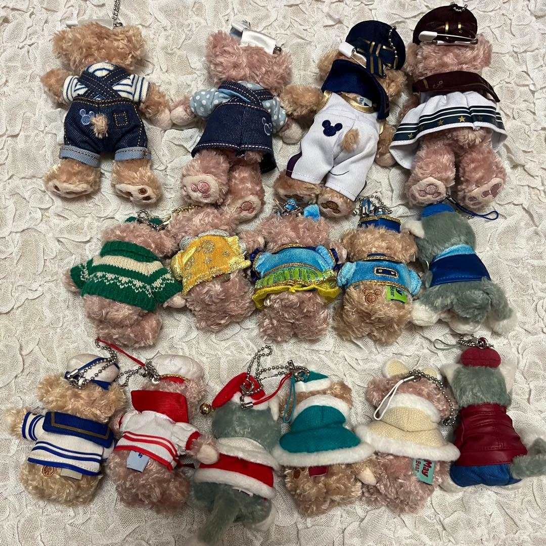 【16体セット】Duffyダッフィー ぬいぐるみ ストラップ ブローチ フレンズ