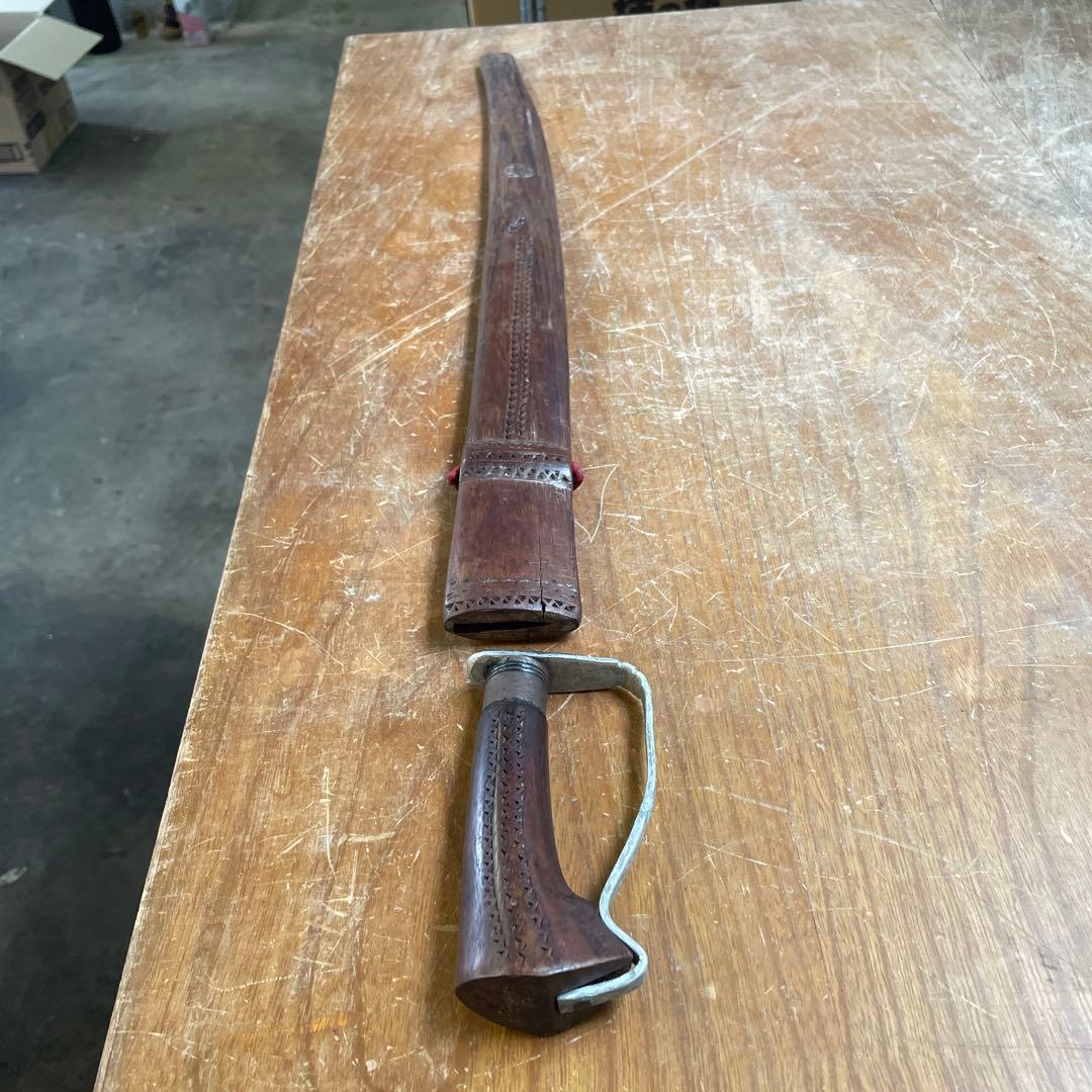 詳細不明 部族 民族 67cm 刀剣 サーベル 合法サイズ アンティーク 古道具