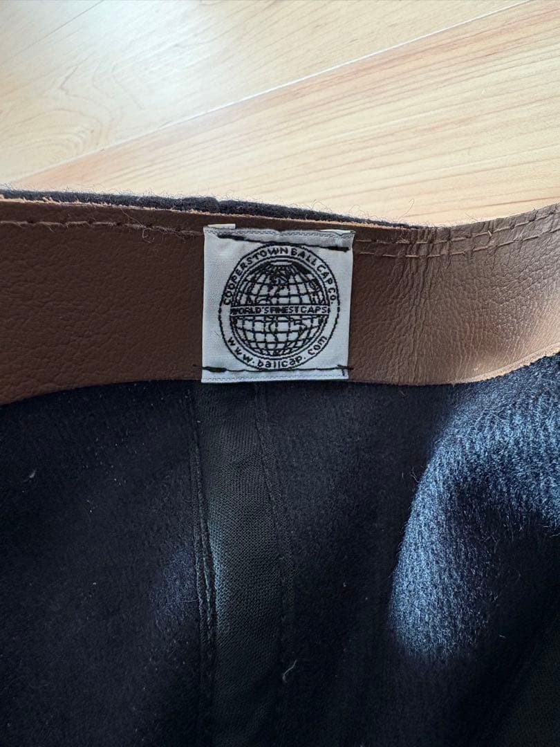 クーパーズタウン　ボールキャップ　ウールフランネル　ネイビー