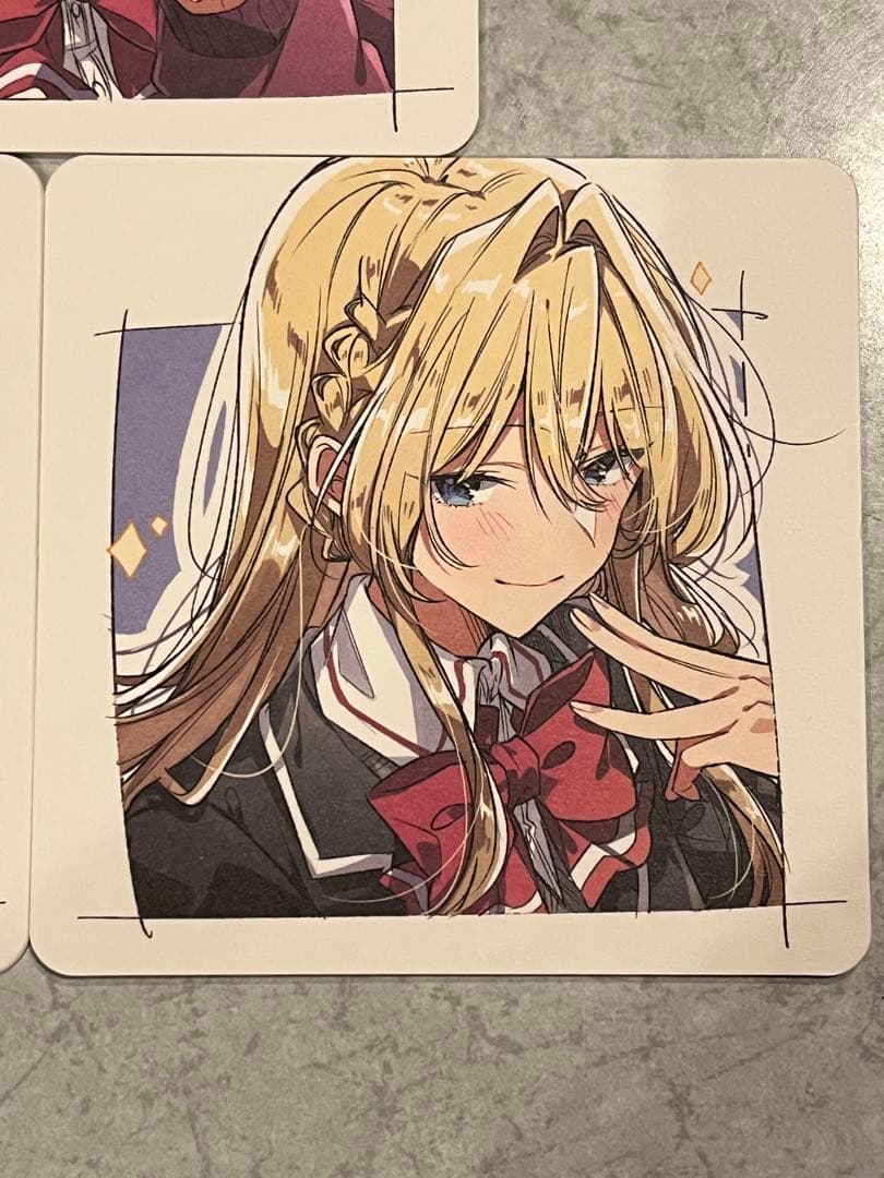 わたなれ原作購入特典コースター　 れなこ、まい、あじさい3枚セット