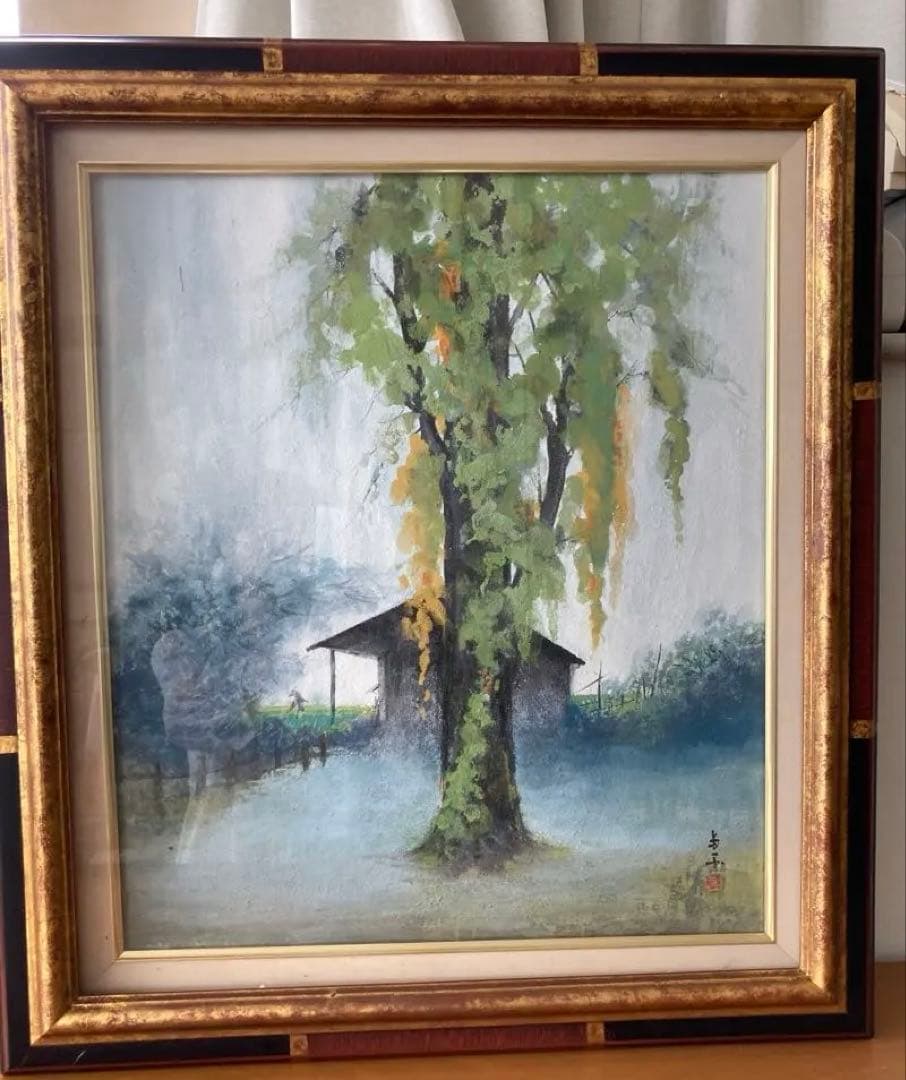 絵画　日本画　島子國弘　F10 額装無し