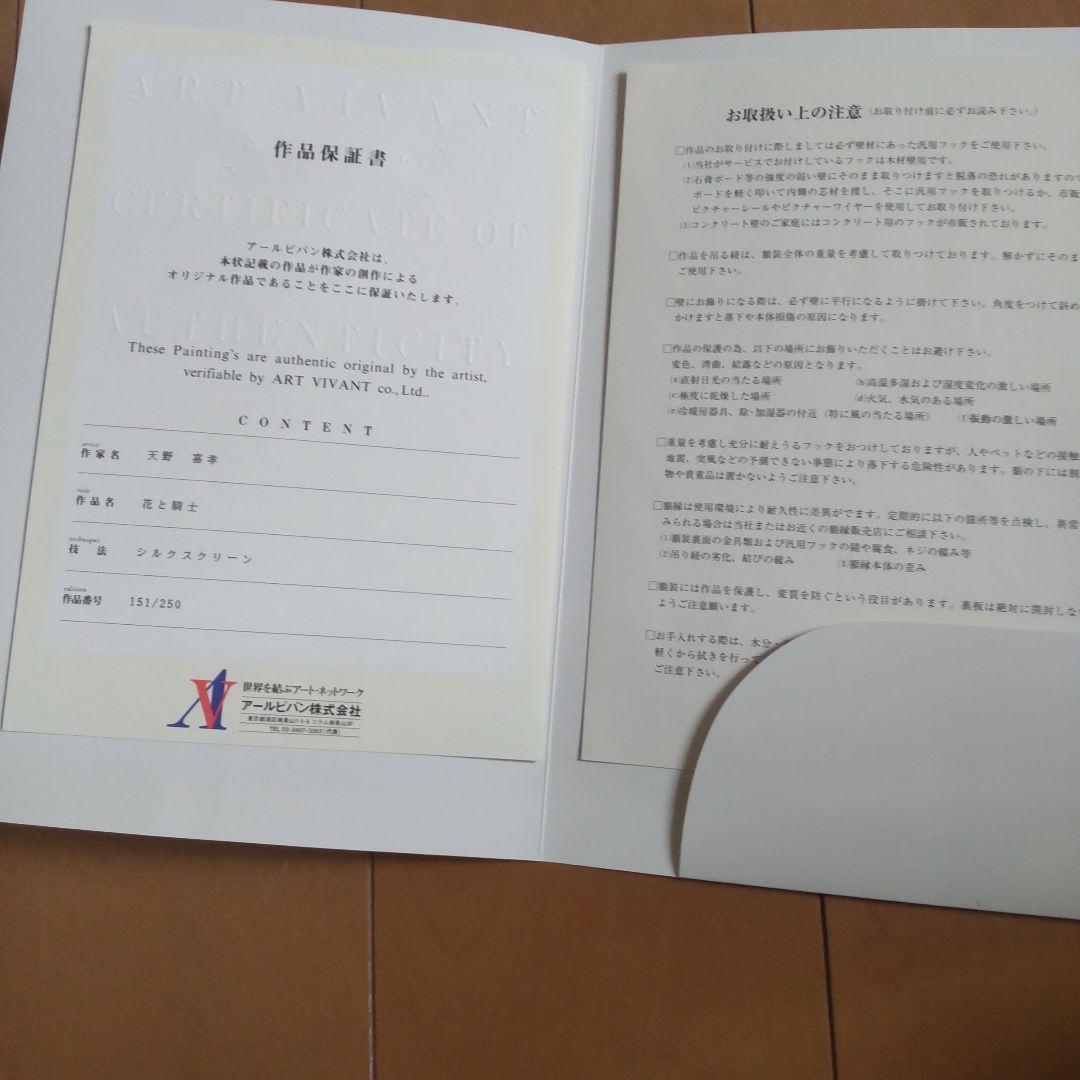 天野喜孝　花と騎士