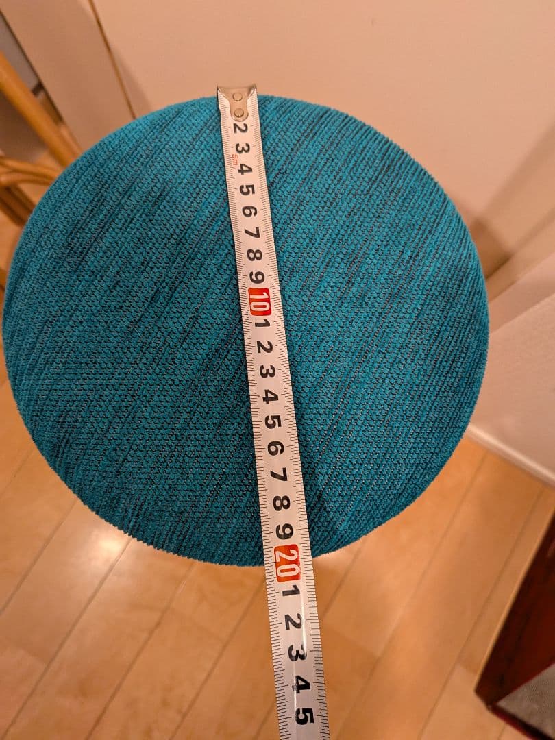 【美品】ラタン製スツール 2脚セット 青紫