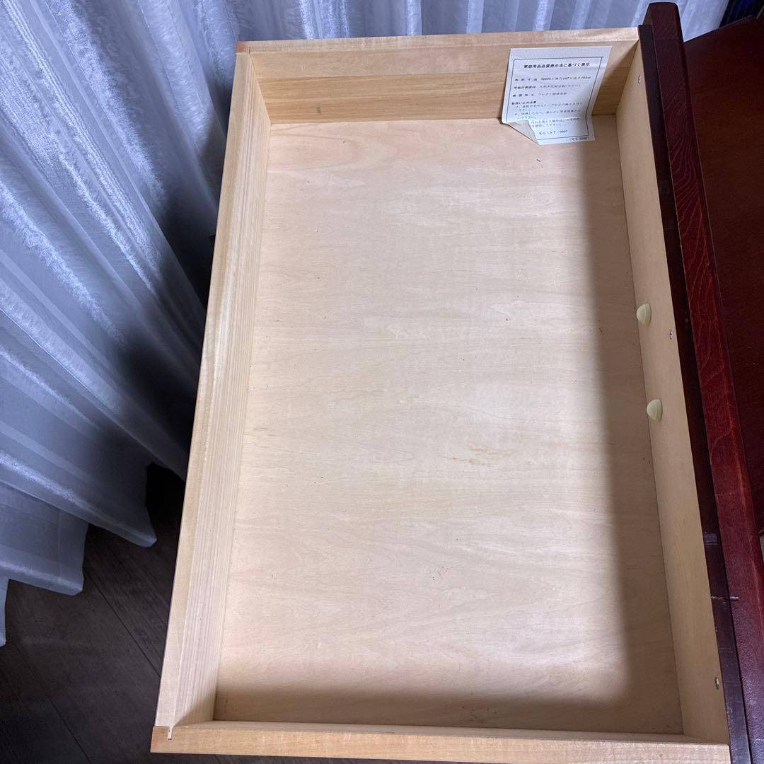 カリモク//ダークブラウン木製キャビネット サイドボード