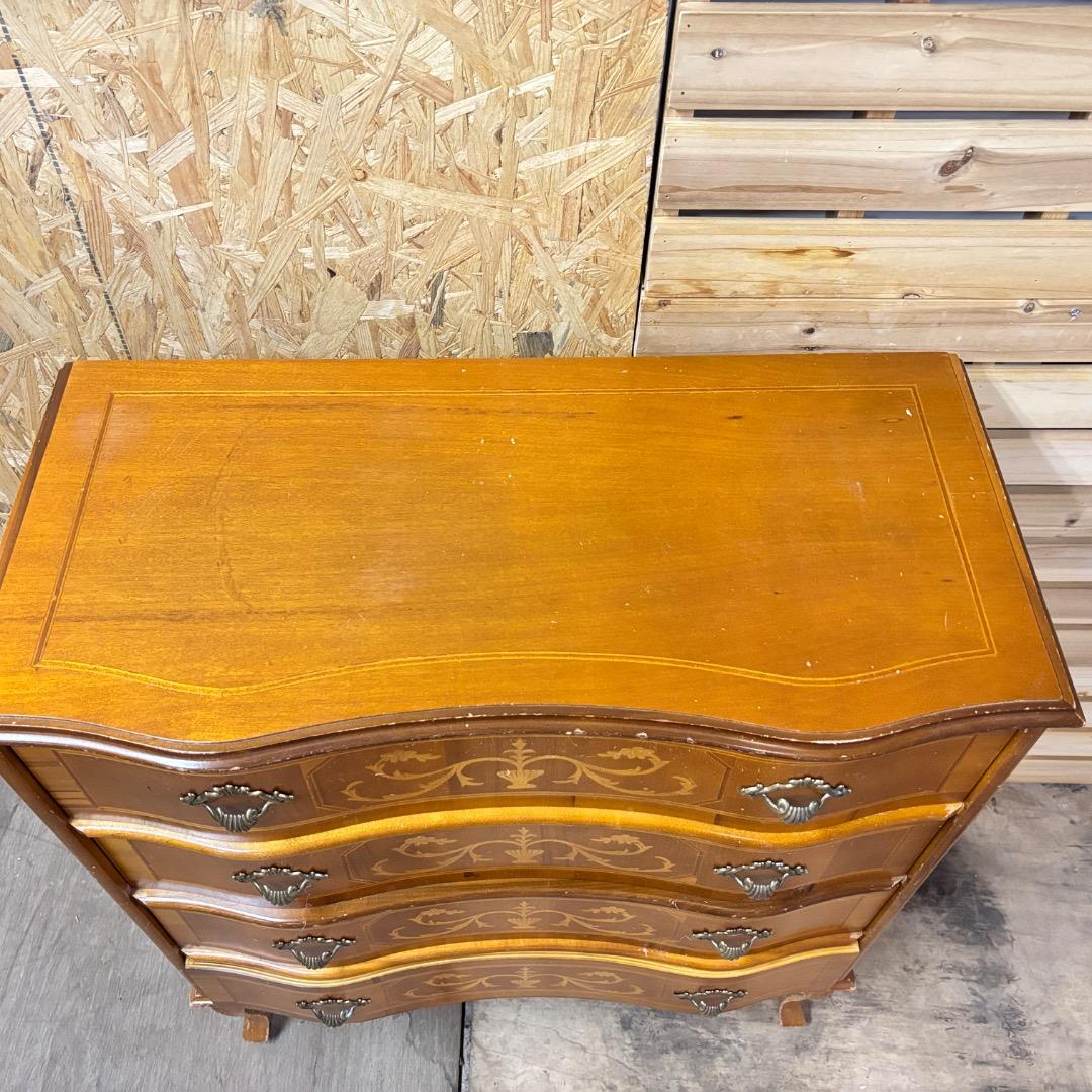 アンティーク風　チェスト　キャビネット　高さ91cm 4段