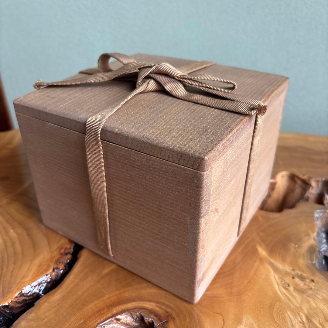 吉岡大眉作　萩焼　抹茶碗 茶道具 共箱