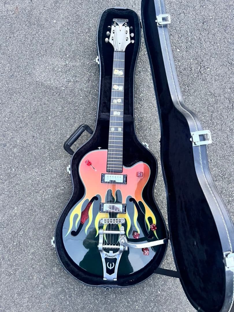 美品 Epiphone Flamekat エレキギター ケース付 希少