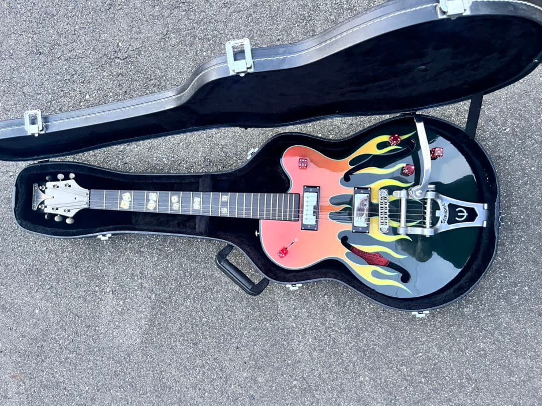 美品 Epiphone Flamekat エレキギター ケース付 希少