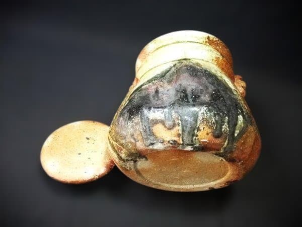 信楽 双耳付 水差 「小河仁斉」茶道具