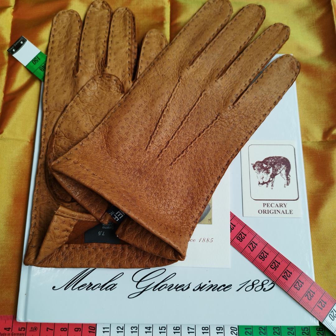 初売りメローラ ペッカリーコルク ライニングなし グローブ 革手袋 MEROLA