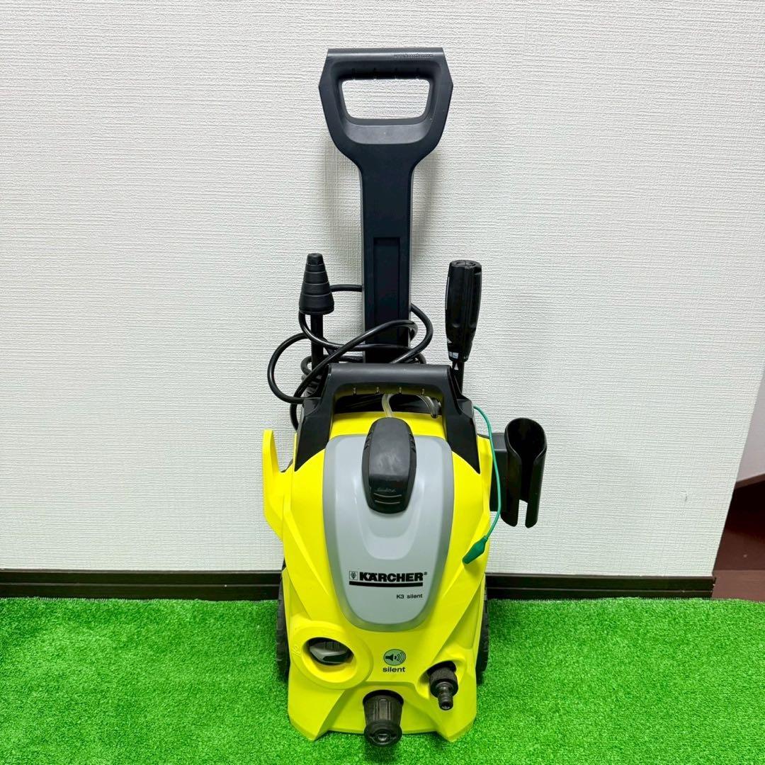 美品 ケルヒャー K3 サイレント＋延長ホース XH10Q 高圧洗浄機 50hz