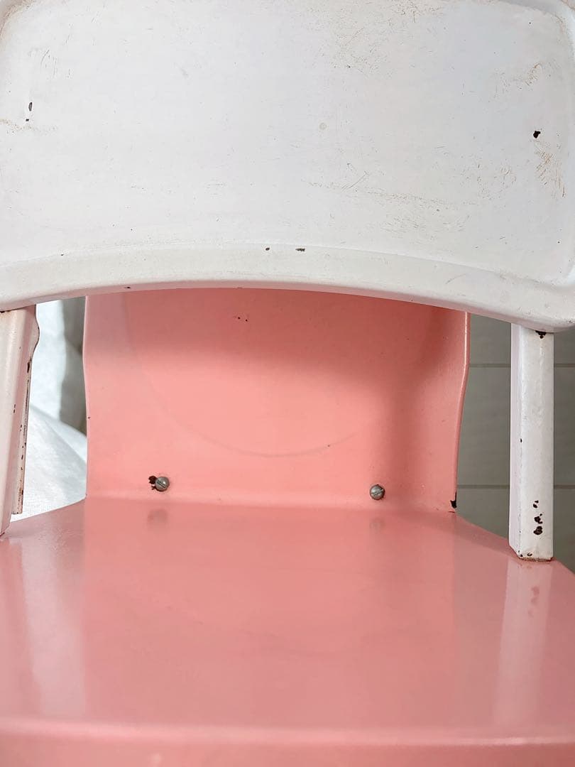 ピンク＆ホワイト♡ヴィンテージ Tinドール or チャイルドチェア