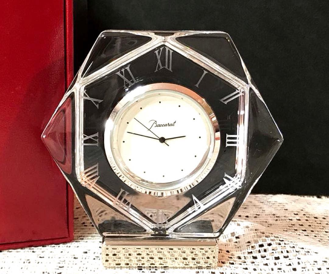 最終値下げ❗️バカラ Baccarat アビス 置時計 電池交換済み
