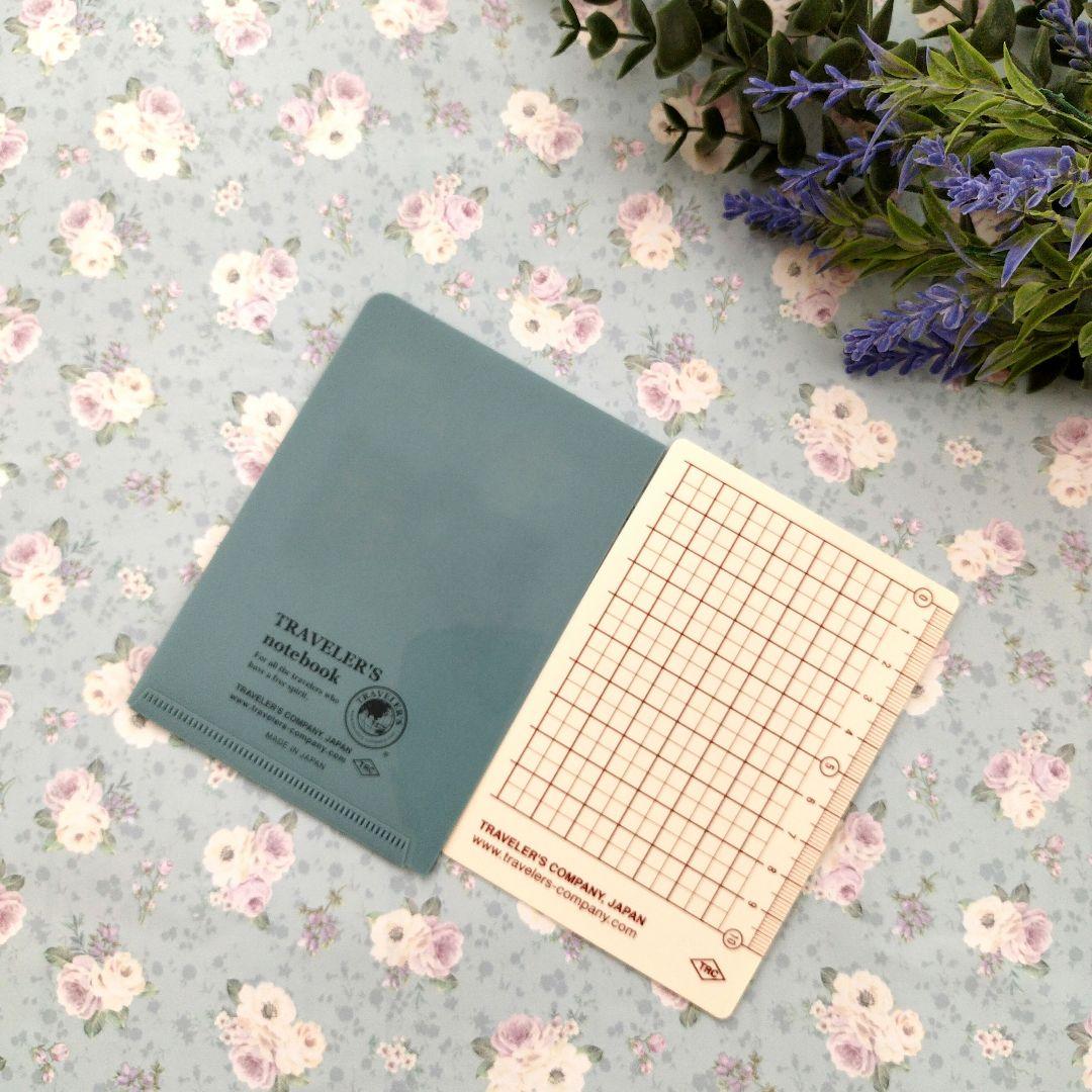 トラベラーズノートパスポートサイズ下敷きクリアホルダーセット