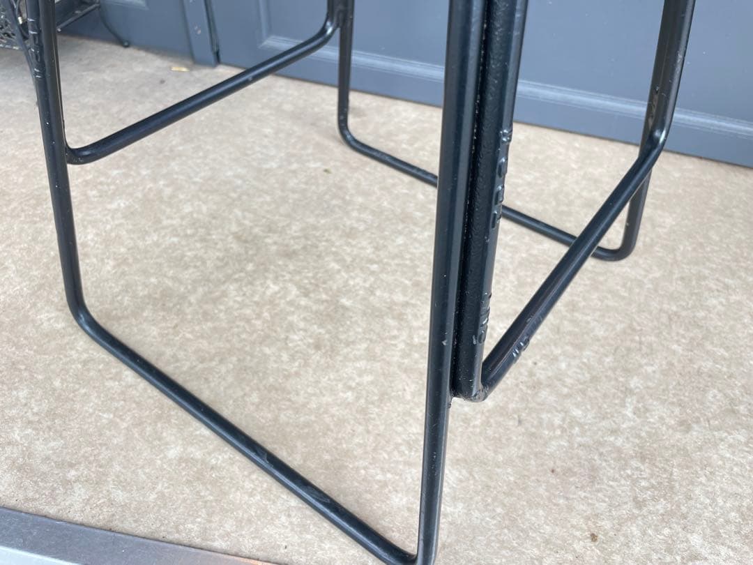 B7108【無垢×アイアン】スツール アイアンスツール