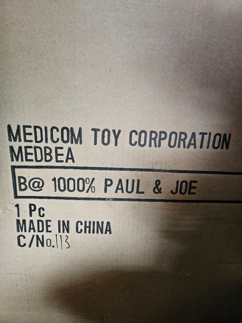 PAUL & JOE　BE@RBRICK 1000％ 未開封品