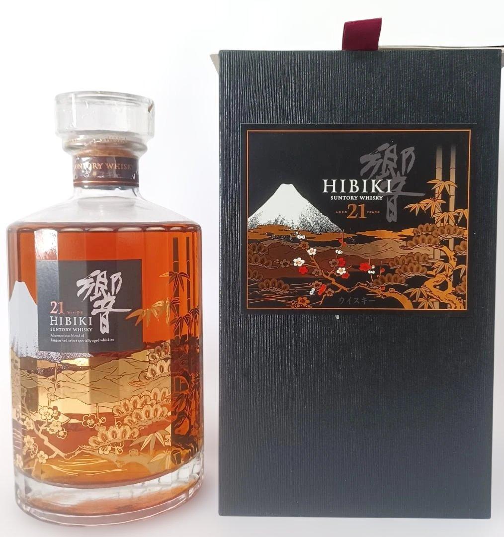 ウイスキー響 21年 意匠ボトル 花鳥風月 43% 700ml 白箱　新品未開封