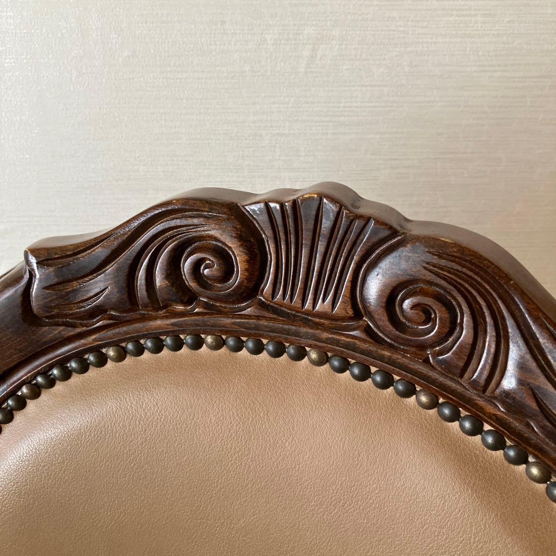 イタリア家具　アンティークダイニングチェア1