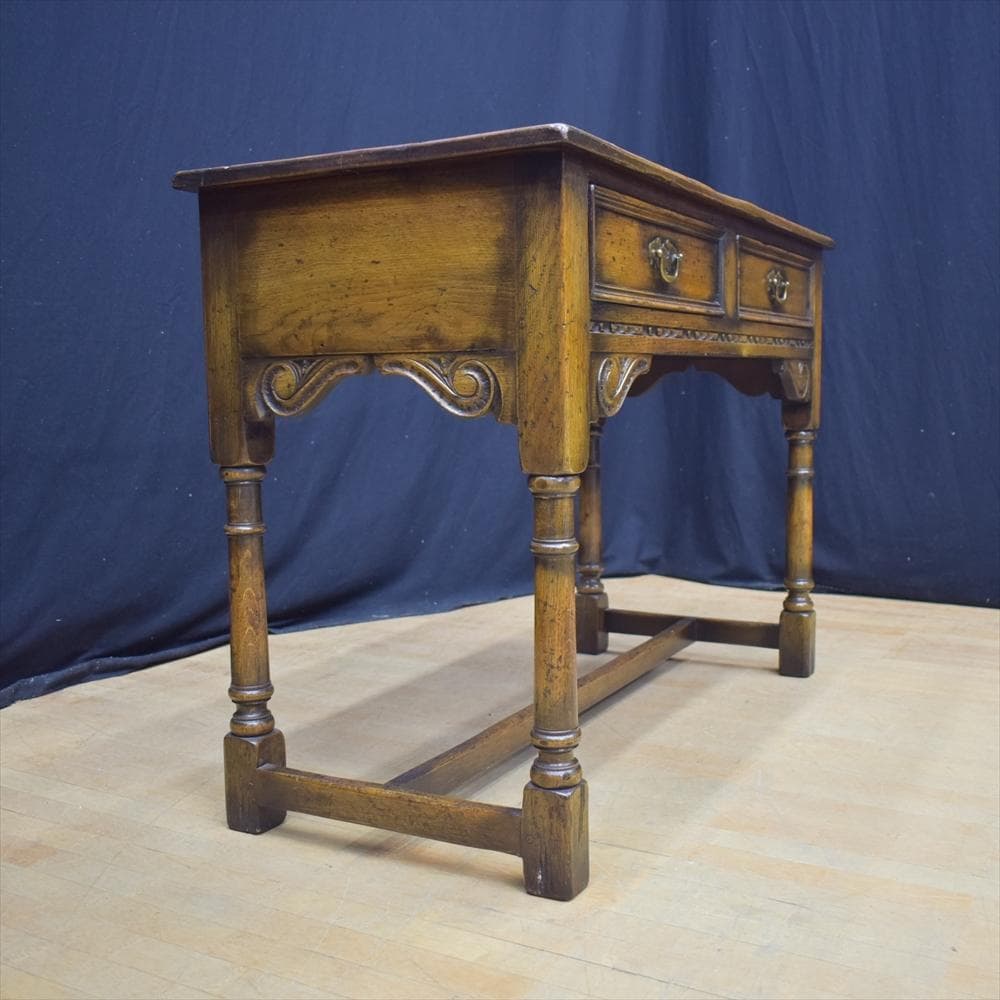 天然木　サイドテーブル　デスク　机　コンソール　キャビネット　飾り棚　テーブル