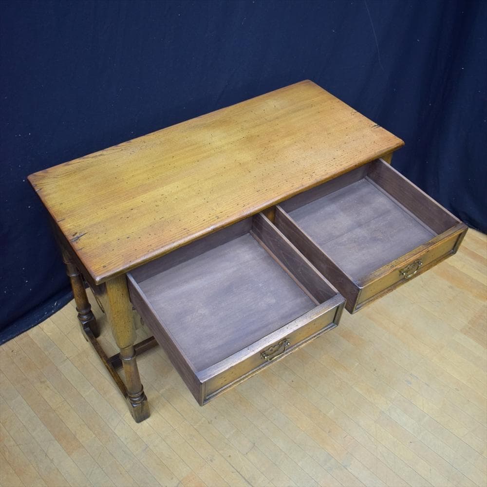 天然木　サイドテーブル　デスク　机　コンソール　キャビネット　飾り棚　テーブル