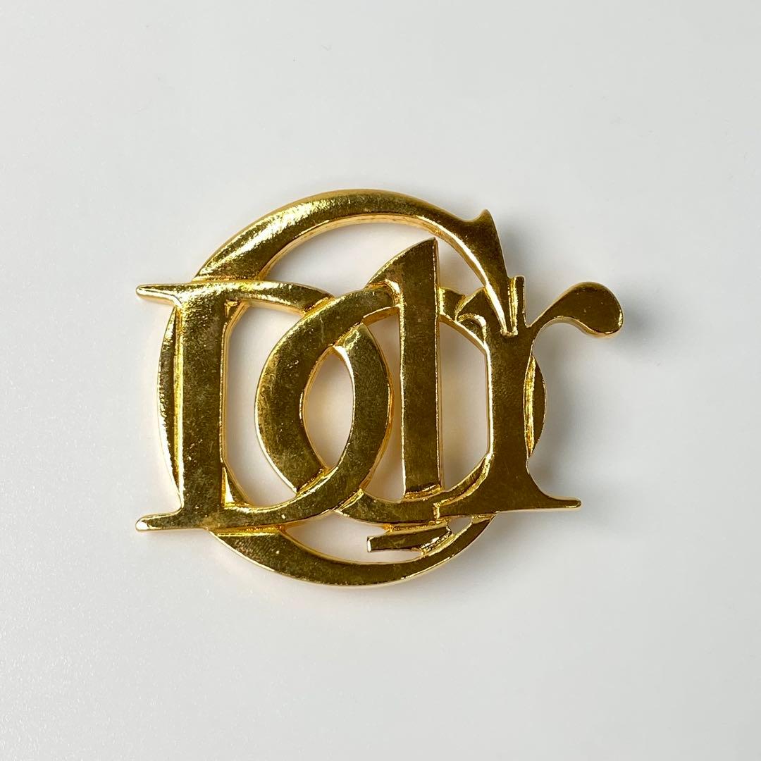 ディオール DIOR ロゴ ブローチ