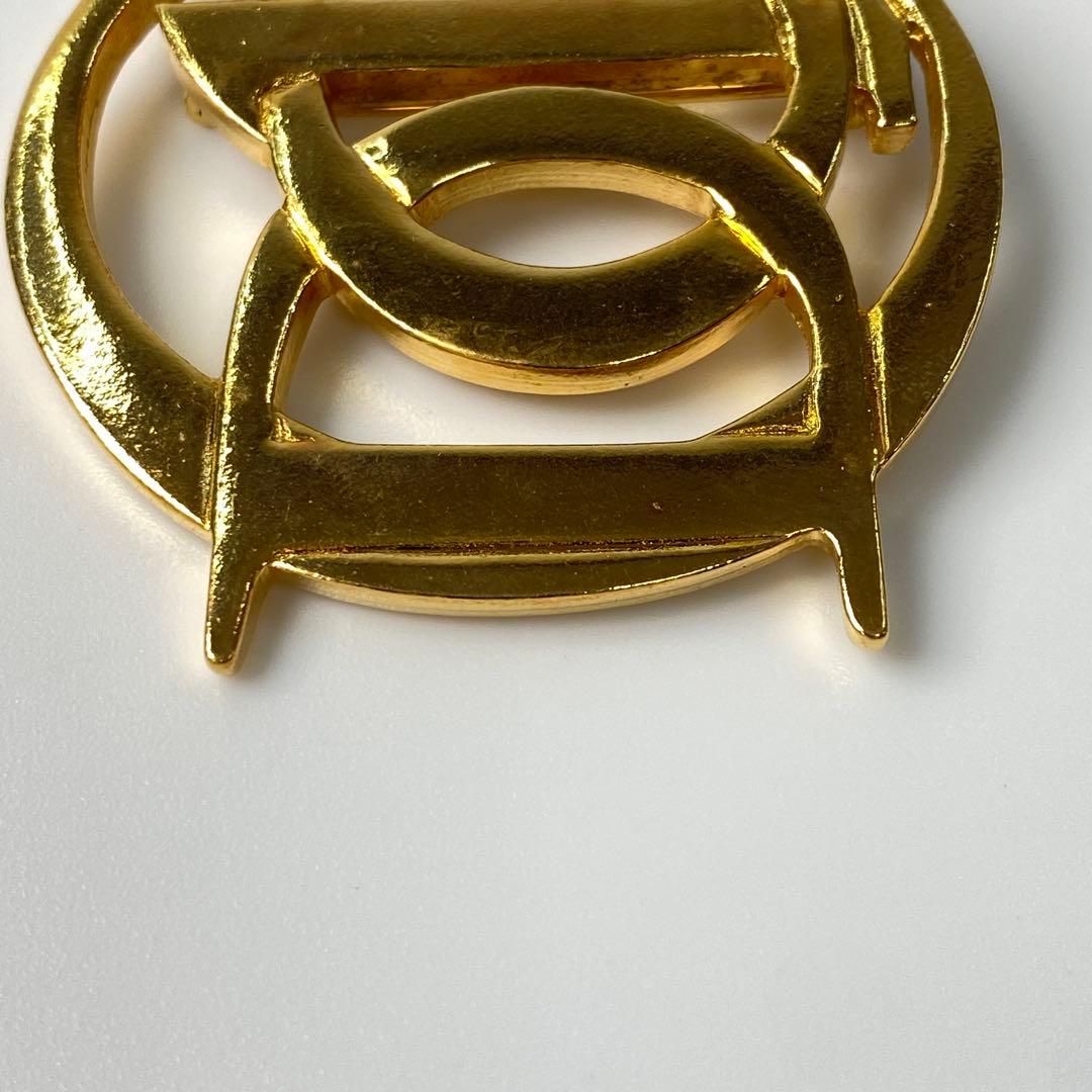 ディオール DIOR ロゴ ブローチ