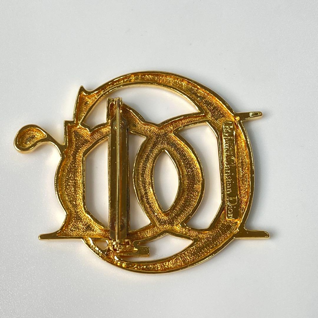 ディオール DIOR ロゴ ブローチ