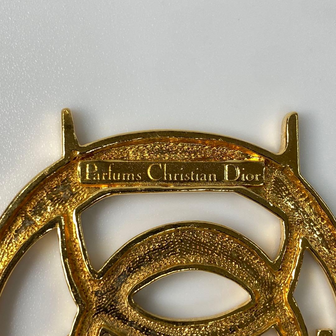 ディオール DIOR ロゴ ブローチ