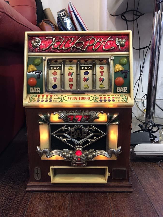 珍品　ジャックポット jackpot / スロット型 ラジカセ