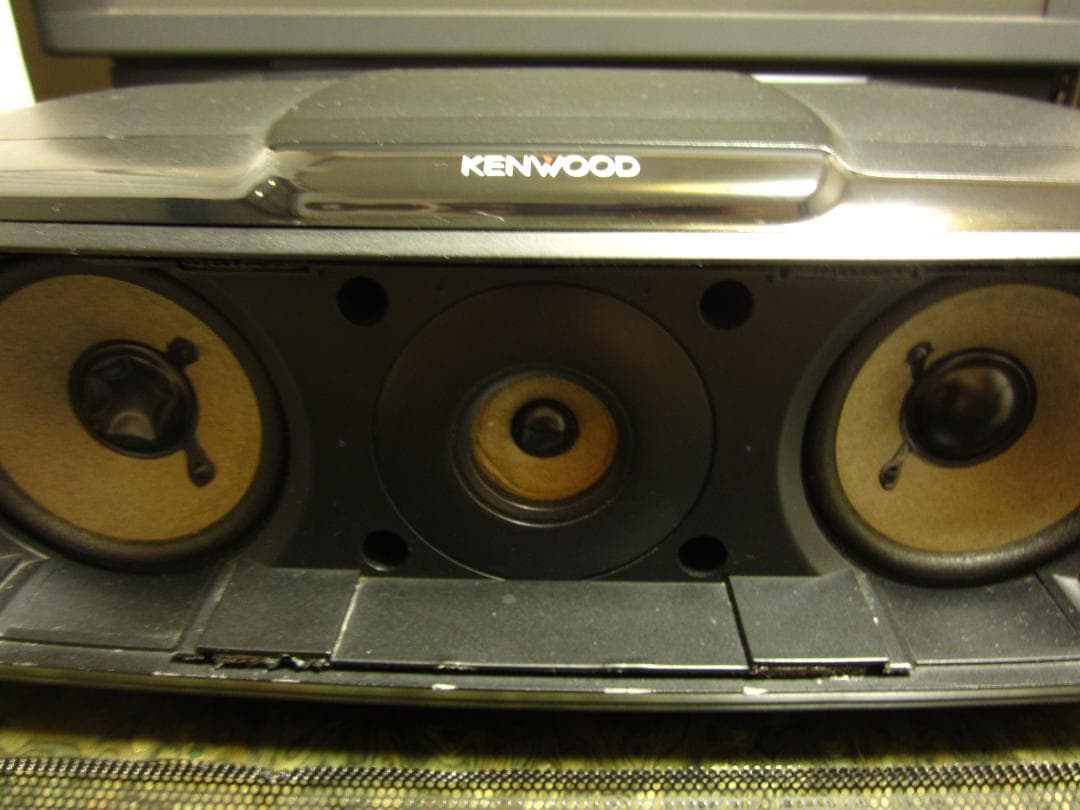 美品◆日本製◆KENWOOD ケンウッド◆ロゴ点灯◆センタースピーカーCS-6