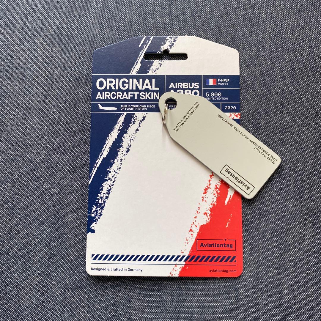 (新品未使用)Aviationtag エールフランス航空 A380 F-HPJF