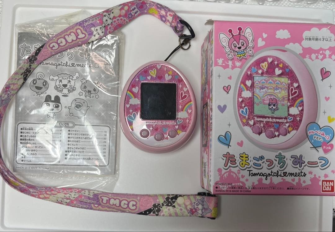たまごっちみーつ　メルヘンみーつ　ピンク ストラップ付き