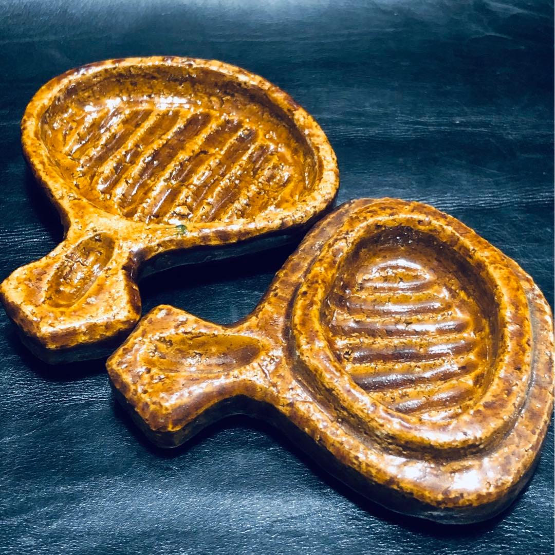 美しい古美術◆蔵から美しい飴茶色の扇の香壺、香合が出て来ました。茶道具、花道具