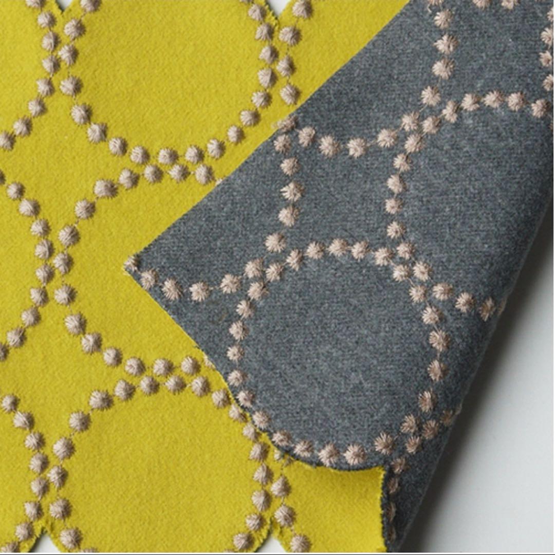 ミナペルホネン dop タンバリン 太脚 スクエア スツール 【イエロー】椅子